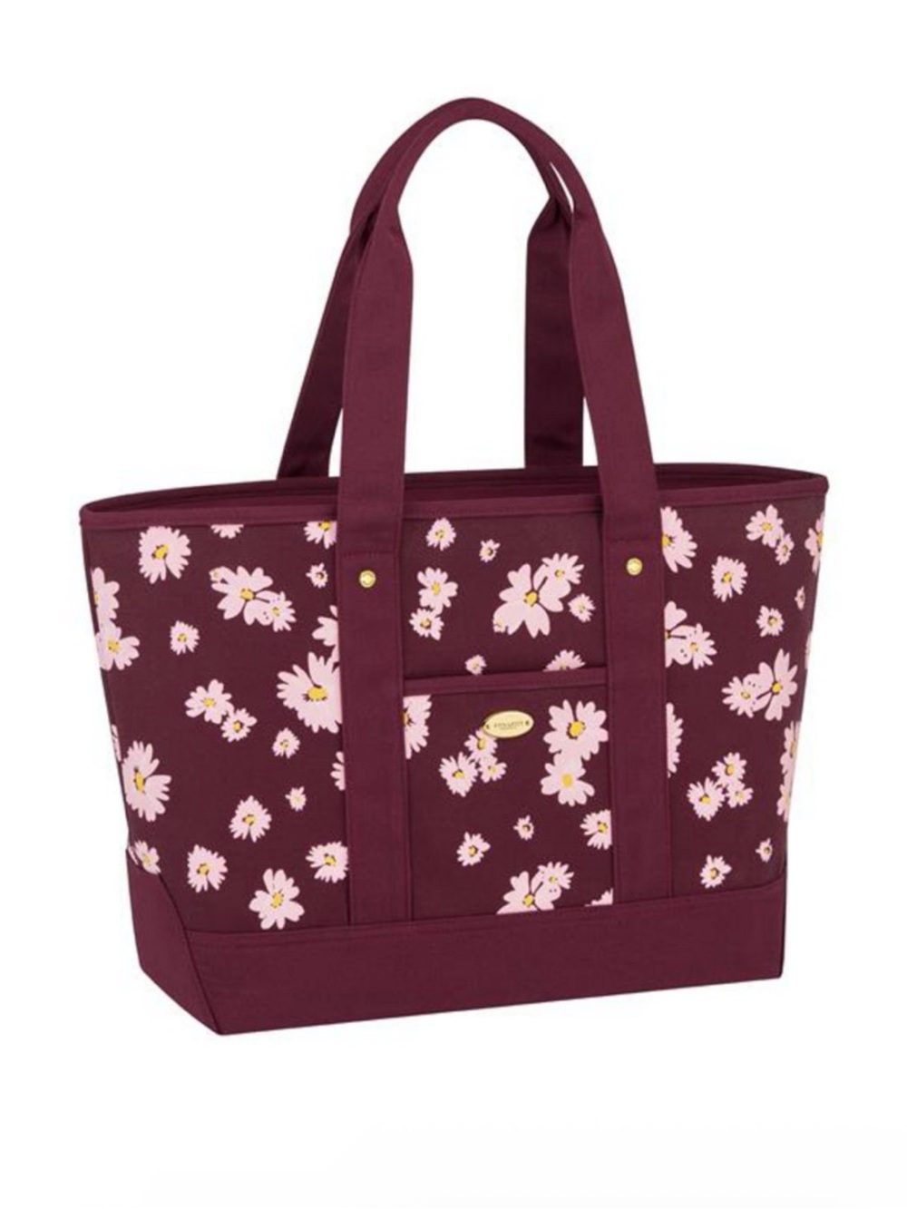 Coach
Coach Burgundy Tote bag with Pink Daisy Print